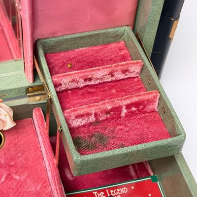 LOT 164: Vintage Jewelry Boxes with Costume Jewelry Collection Plus Craft / Repair Items