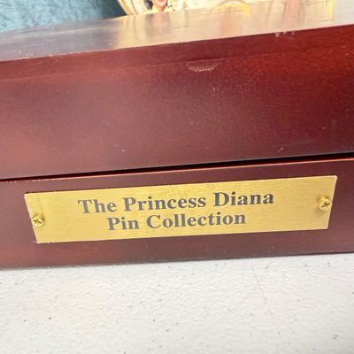 LOT 163: Princess Diana Memorabilia - Commemorative Plate - Pin Collection and More