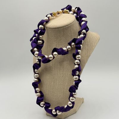 LOT 82: Isaac Mizrahi Live Earrings and Two Necklaces (18" and 40")