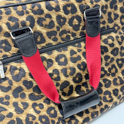 LOT 167: Brighton Leopard Print Rolling Bag w/ Hidden Handle