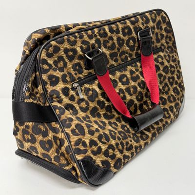 LOT 167: Brighton Leopard Print Rolling Bag w/ Hidden Handle