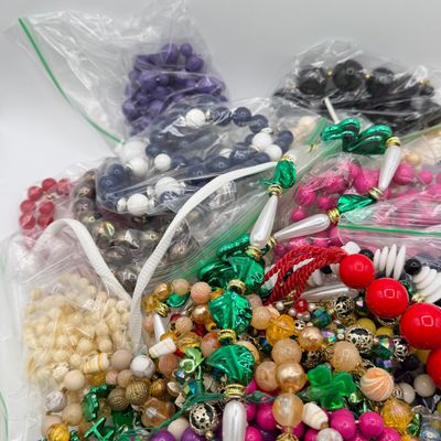 LOT 91: Big Lot of Beaded Necklaces and Craft / Repair Jewelry