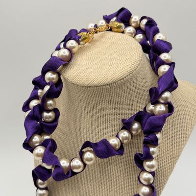 LOT 82: Isaac Mizrahi Live Earrings and Two Necklaces (18" and 40")