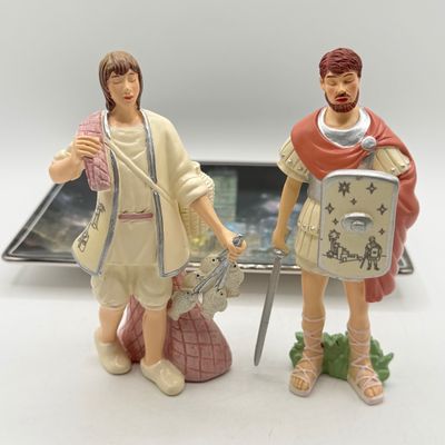 LOT 100: Bradford Exchange Collectibles - Nativity Figurines and World Trade Center Collectible Plate