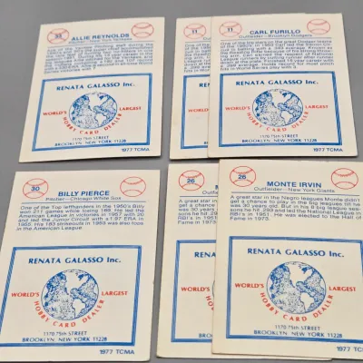 LOT 80: Collection of 1977 TCMA Renata Galasso Baseball Cards