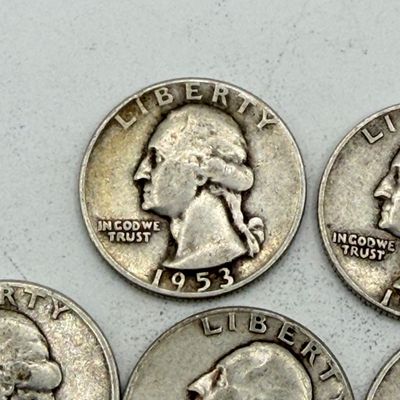 LOT 172: 1950s US Quarters (11) - 90% Silver