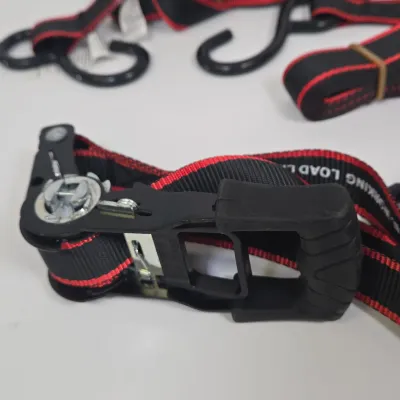 LOT 61: Set of Husky Ratchet Tie-down Straps with a 500 lb. Working Load Limit