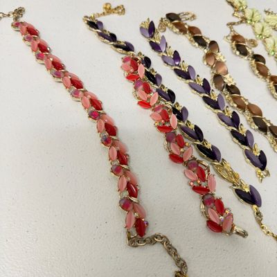 LOT 164: Vintage Jewelry Boxes with Costume Jewelry Collection Plus Craft / Repair Items