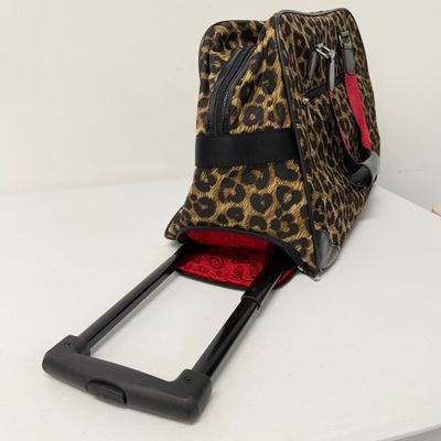 LOT 167: Brighton Leopard Print Rolling Bag w/ Hidden Handle