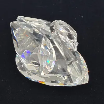 LOT 138: Damaged Vintage Swarovski Crystal Swan and Penguin Figurines