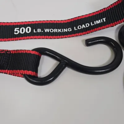 LOT 61: Set of Husky Ratchet Tie-down Straps with a 500 lb. Working Load Limit