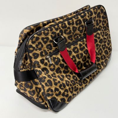 LOT 167: Brighton Leopard Print Rolling Bag w/ Hidden Handle