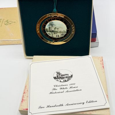 LOT 96: White House Commemorative Christmas Ornaments and More