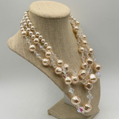 LOT 82: Isaac Mizrahi Live Earrings and Two Necklaces (18" and 40")