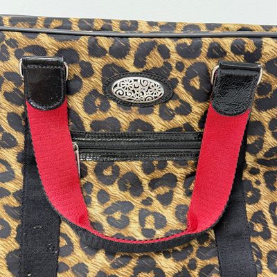 LOT 167: Brighton Leopard Print Rolling Bag w/ Hidden Handle