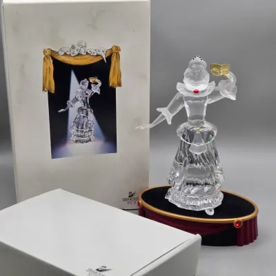 LOT 125: Swarovski SCS 2000 Masquerade Columbine with Stand/ Both with Original Boxes