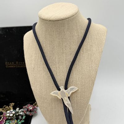 LOT 88: Costume Jewelry Collection - Camrose & Kross Jackie Kennedy Faux Pearls, Joan Rivers Statement Necklace and More