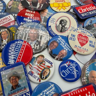 LOT 85: Big Lot of Political Pins. Buttons and More