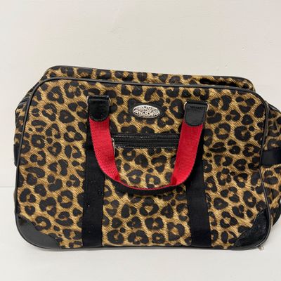LOT 167: Brighton Leopard Print Rolling Bag w/ Hidden Handle