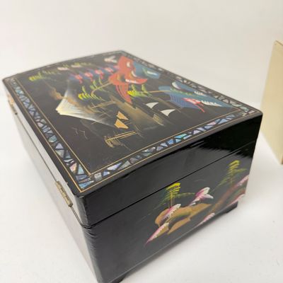LOT 164: Vintage Jewelry Boxes with Costume Jewelry Collection Plus Craft / Repair Items