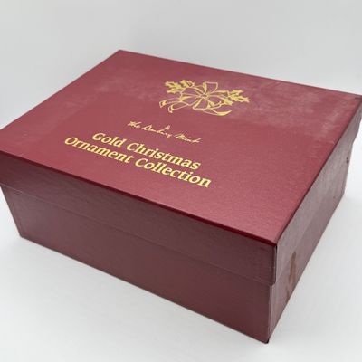 LOT 99: Danbury Mint Gold Christmas Ornament Collection - 12 Ornaments