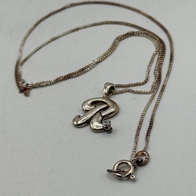 LOT 161: Sterling Silver Jewelry - Tennis Bracelet, Necklace w/ Pendant, Gold Vermeil Chain - 18.6 gtw