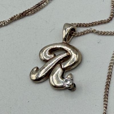 LOT 161: Sterling Silver Jewelry - Tennis Bracelet, Necklace w/ Pendant, Gold Vermeil Chain - 18.6 gtw