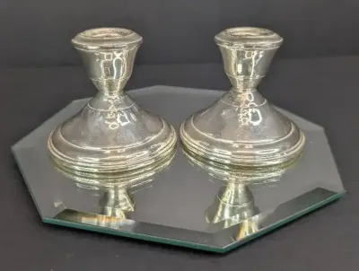 Weighted Sterling Silver Candlestick Pair
