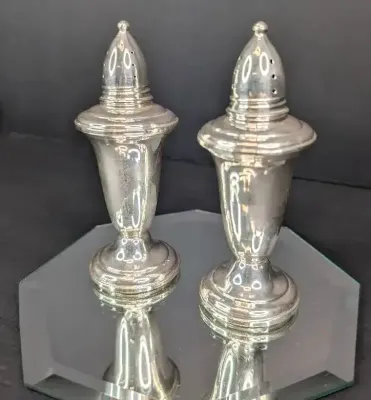 Weighted Sterling Silver Salt and Pepper Shaker Set