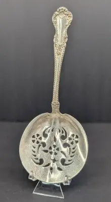 Sterling Silver Slotted Serving Spoon