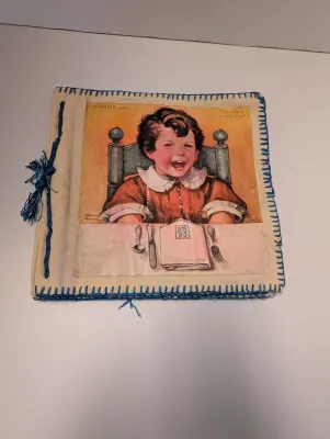 Vintage Cloth Book - Pages Are From Good Housing Covers Pages Are Laminated