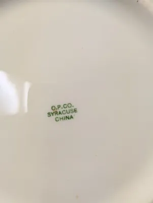 O.P. Co. Syracuse China Melrose Ivory Tableware