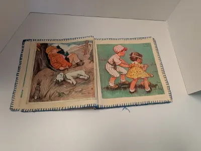 Vintage Cloth Book - Pages Are From Good Housing Covers Pages Are Laminated