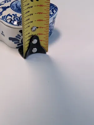 1991 Copenhagen Porcelain Egg LE Of 5000 - No. 4 . 166, Hand Painted Delft & Blue & White Trinket Boxes