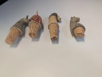 Safari Animal Figure Corks