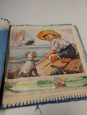 Vintage Cloth Book - Pages Are From Good Housing Covers Pages Are Laminated