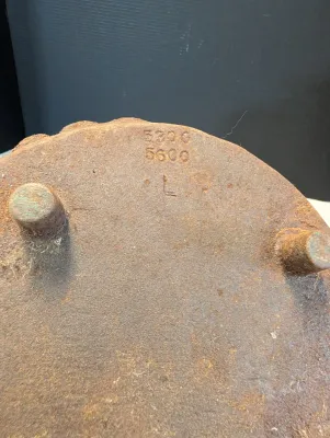 Antique Cast Iron Gargoyle Boot Scraper With Pan #5300/#5600
