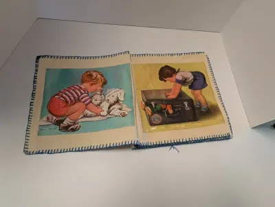 Vintage Cloth Book - Pages Are From Good Housing Covers Pages Are Laminated