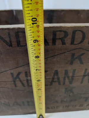 Antique Klean Kutt Nails & Tacks Wooden Advertising Crate Shoe Repairing