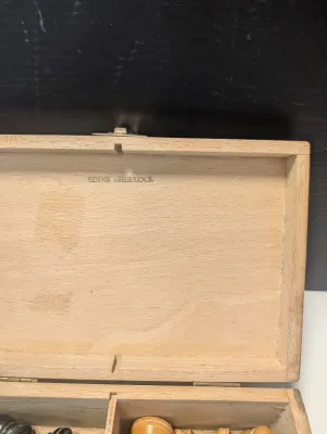 Lowe Board w/ Wooden Chess Pieces