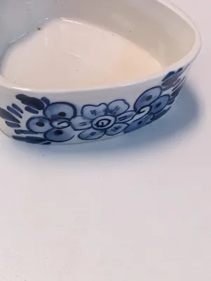 1991 Copenhagen Porcelain Egg LE Of 5000 - No. 4 . 166, Hand Painted Delft & Blue & White Trinket Boxes