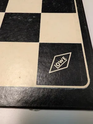 Lowe Board w/ Wooden Chess Pieces