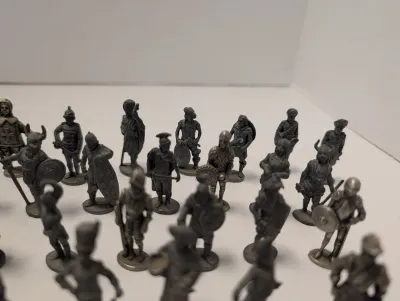 Vintage Pewter Historical and Military Figurines