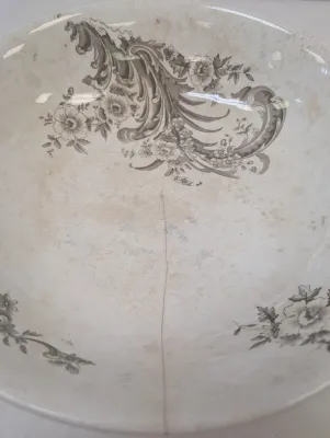 Antique Bowl & Plates