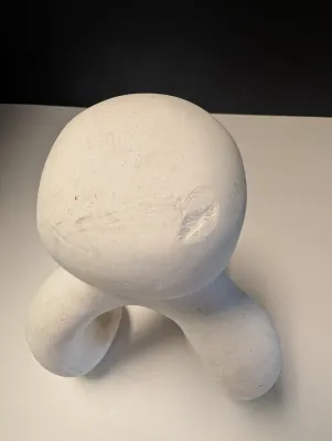Abstract Chalkware Sculpture