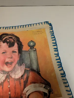 Vintage Cloth Book - Pages Are From Good Housing Covers Pages Are Laminated