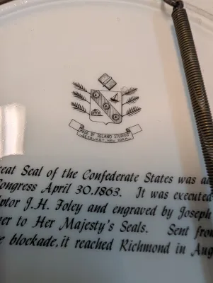 Maier & Berkele Confederate Seal Plates