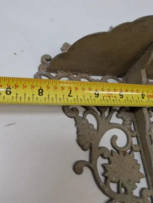 Vintage Cast Iron Wall Shelf Architectural Ornate