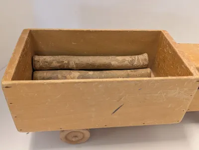 Vintage Wooden Toy Truck Handmade