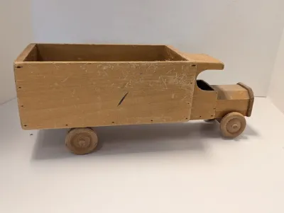 Vintage Wooden Toy Truck Handmade
